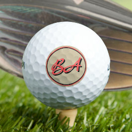 Din Initialer i Red and Black på Sand