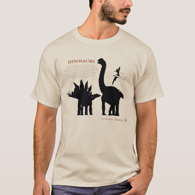 Din inre DinosaurSilhouetteskjorta Gregory Paul T-shirt (Framsida)