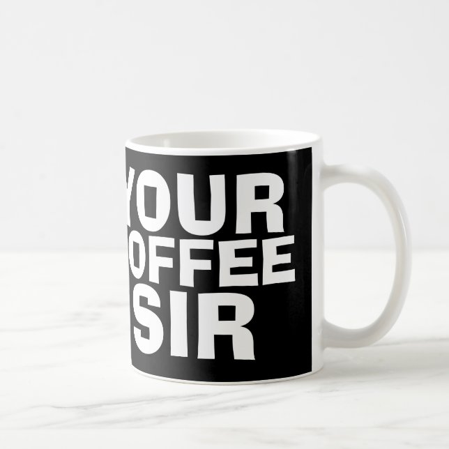 Din kaffeherr, kaffe koppar som är rolig (Höger)