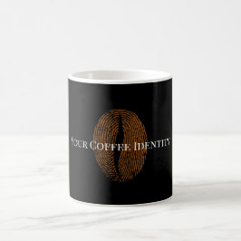 Din kaffeidentitet Fingerprint Brown Kaffemugg