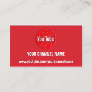 DIN KANAL NAMN YOUTUBER SUSCRIBE LOGOTYP QR-KOD VISITKORT