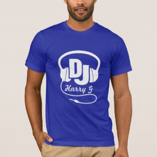 Din kända vitDJ-hörlurar Tee Shirt