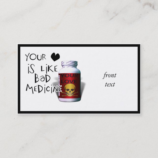 Din Kärlek är som... Visitkort (Framsida)