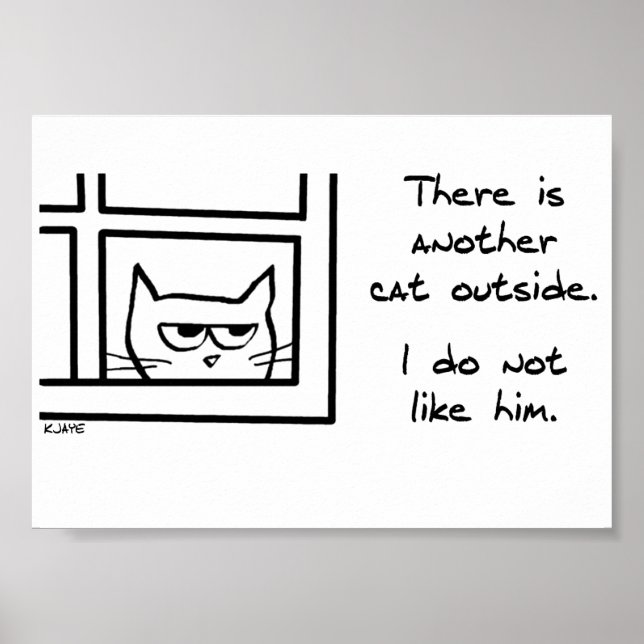 Din katt gillar inte den andra katten poster (Framsidan)