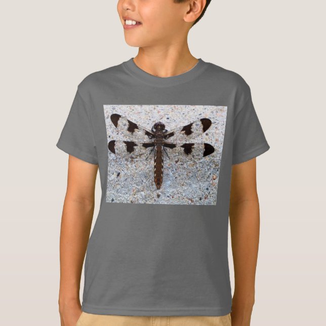 Din  Kids' Dragonfly Hanes T-Shirt (Framsida)