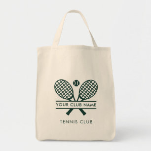 Din Klubb Namn tennis Team Grönt Swag Tygkasse