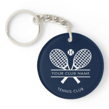 Din Klubb Namn tennis Team Navy Blue Anpassningsba