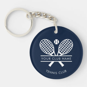 Din Klubb Namn tennis Team Navy Blue Anpassningsba