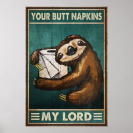 Din knapp blänger min herre - hemmavårdsvägg poster