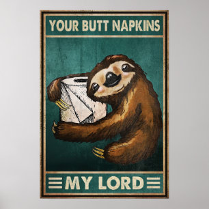 Din knapp blänger min herre - hemmavårdsvägg poster