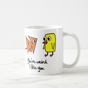 Din konstig gillar jag dig kaffekoppen kaffemugg