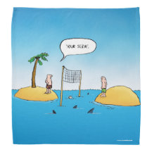 Din - konstiga Tecknad i Shark Volleyball