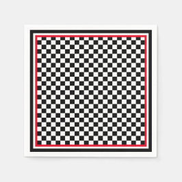 Din kontrollpanel för text/Färg Classic Black & Wh Pappersservett