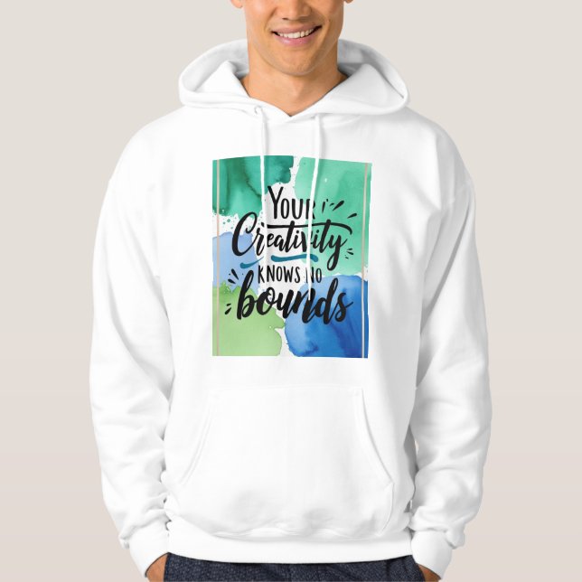 Din kreativitet är obegränsad 4 hoodie (Framsida)
