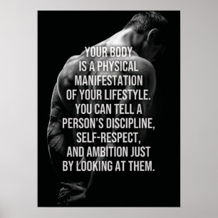 Din kropp återspeglar din livsstil poster