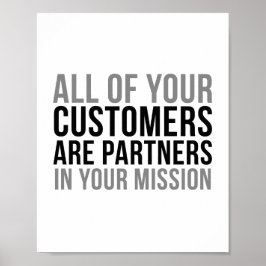 Din kund är partner i din Uppdrag Poster