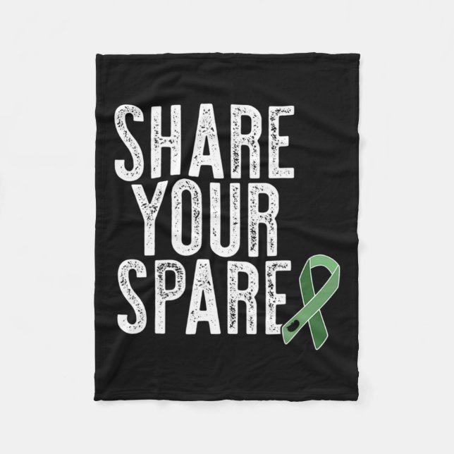 Din kvarvarande njursjukdom Donor Njurtransplantat Fleecefilt (Framsidan)