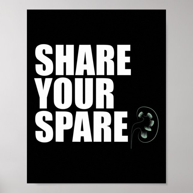 Din kvarvarande njursjukdom Donor Njurtransplantat Poster (Framsidan)
