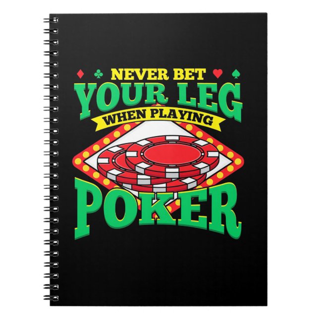 Din ligg när du spelar upp Poker Anteckningsbok (Framsidan)