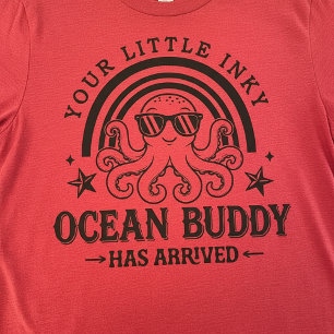 Din lilla bläckfulla havsvän baby bläckfisk t-shir t shirt
