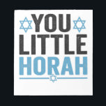 Din lilla Horah Hanukkah Funny Jewish Sayed Gift Anteckningsblock<br><div class="desc">chanukah, menorah, hanukkah, dreidel, jewant, Chrismukah, helgdag, horah, christmas</div>