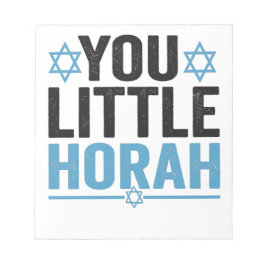 Din lilla Horah Hanukkah Funny Jewish Sayed Gift Anteckningsblock