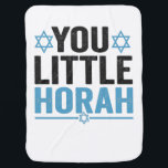 Din lilla Horah Hanukkah Funny Jewish Sayed Gift Bebisfilt<br><div class="desc">chanukah, menorah, hanukkah, dreidel, jewant, Chrismukah, helgdag, horah, christmas</div>