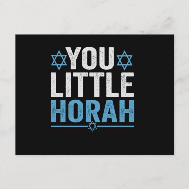 Din lilla Horah Hanukkah Funny Jewish Sayed Gift Vykort (Framsida)
