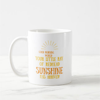 Din lilla Ray av Rödhårig Sunshine har kommit Kaffemugg