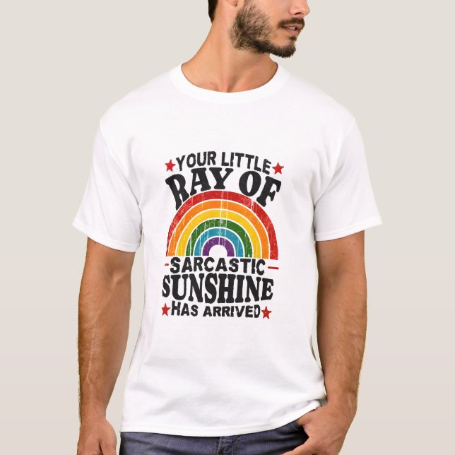 Din lilla stråle av sarkastisk solsken t shirt (Framsida)