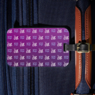 Din Logotyp 2 Överfört Bilder eller Business Log Bagagebricka