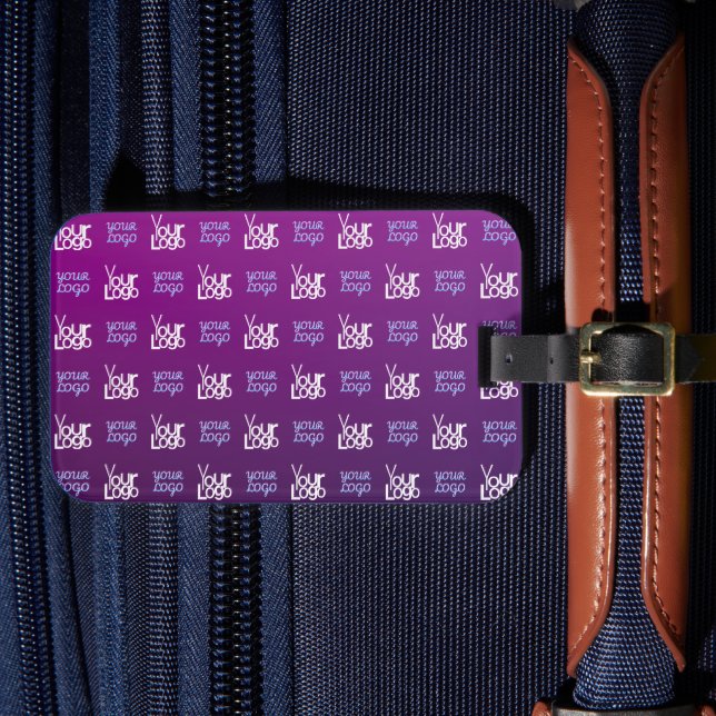 Din Logotyp | 2 Överfört Bilder eller Business Log Bagagebricka (Framsida Insitu 4)