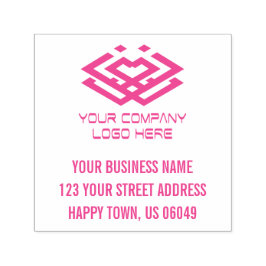 Din Logotyp Adress Självfärgande Stämpel