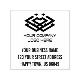 Din Logotyp Adress Självfärgande Stämpel