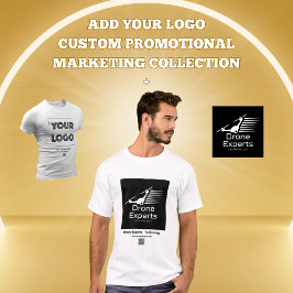 Din Logotyp Anpassningsbar Business Marknadsföring T Shirt