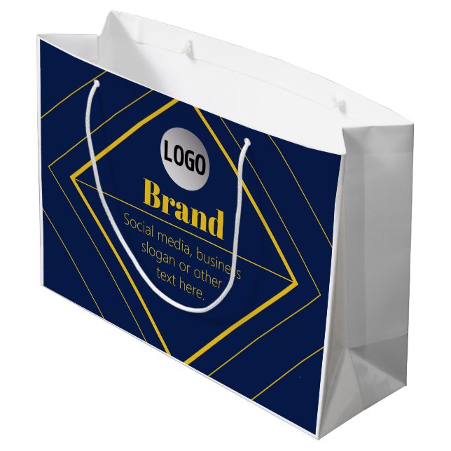 Din logotyp & anpassningsbar designmall (Baksidan Vinklad)