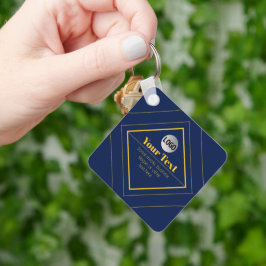 Din logotyp & anpassningsbar designmall nyckelring