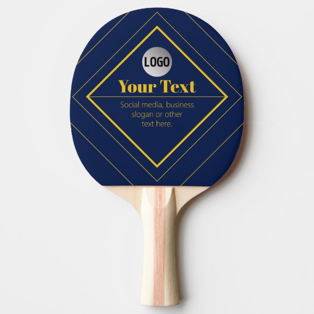 Din logotyp & anpassningsbar designmall pingisracket (Framsidan)