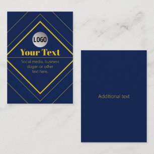 Din logotyp & anpassningsbar designmall visitkort