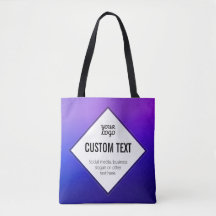 Din logotyp & anpassningsbar text | Lila Ombre
