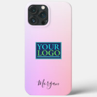 Din Logotyp/Art/foto, Namn, Gradient Lavender/Rosa