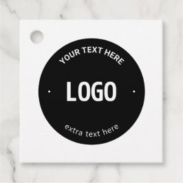 Din Logotyp, bild eller design och redigerbar text Gåvor Etiketter