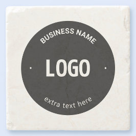 Din Logotyp, bild eller design och redigerbar text Stenunderlägg