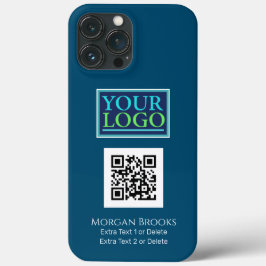 Din Logotyp/bild/foto, QR-kod, Namn/Info Ocean Blu