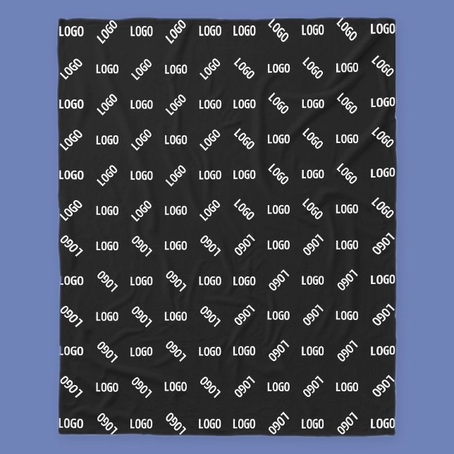 Din logotyp/bild | Unik modern geometrisk mönster Fleecefilt (Skapare uppladdad)