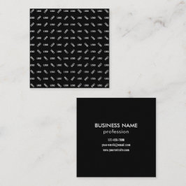 Din Logotyp/bild | Unik modern geometrisk Patten Fyrkantigt Visitkort
