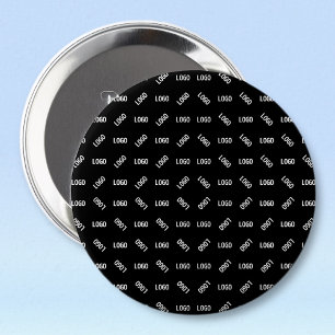 Din Logotyp/bild   Unik modern geometrisk Patten Knapp