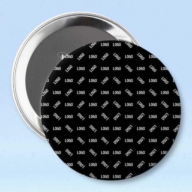 Din Logotyp/bild | Unik modern geometrisk Patten Knapp (Skapare uppladdad)