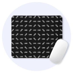 Din Logotyp/bild   Unik modern geometrisk Patten Musmatta