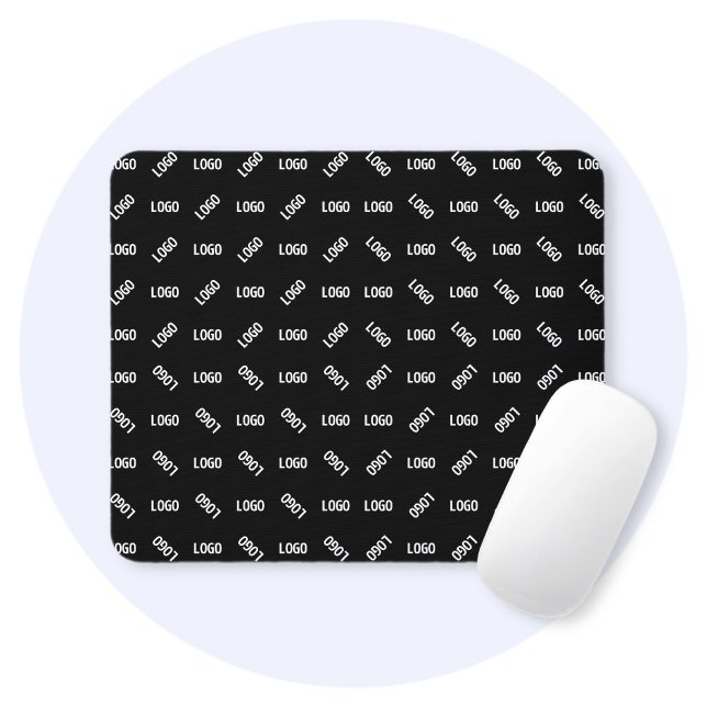 Din Logotyp/bild | Unik modern geometrisk Patten Musmatta (Skapare uppladdad)
